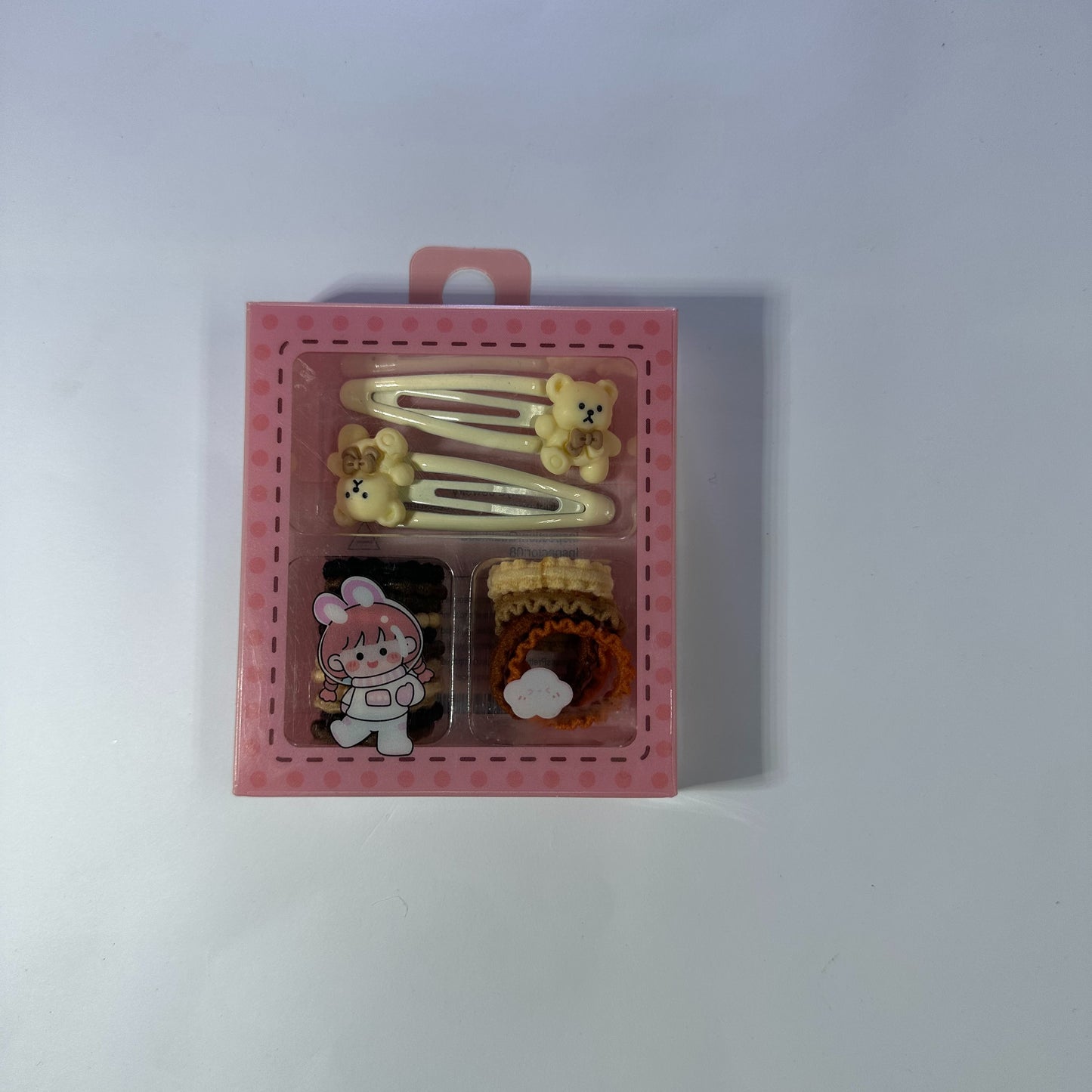 12pcs women solid casual hair tie &12pcs flower Design