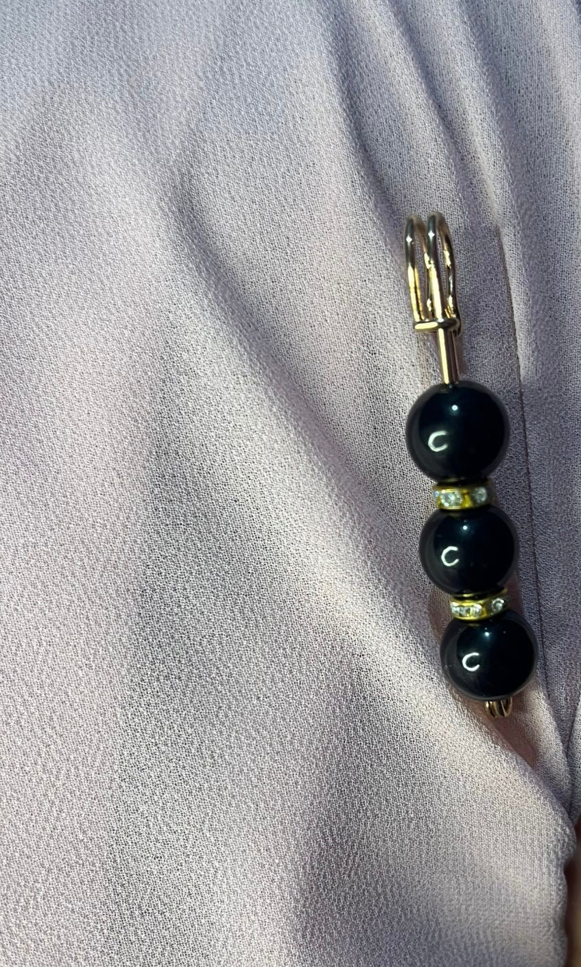 Black Brooch