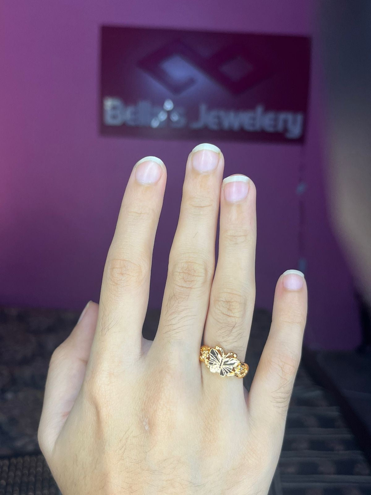 Butterfly Gold Ring