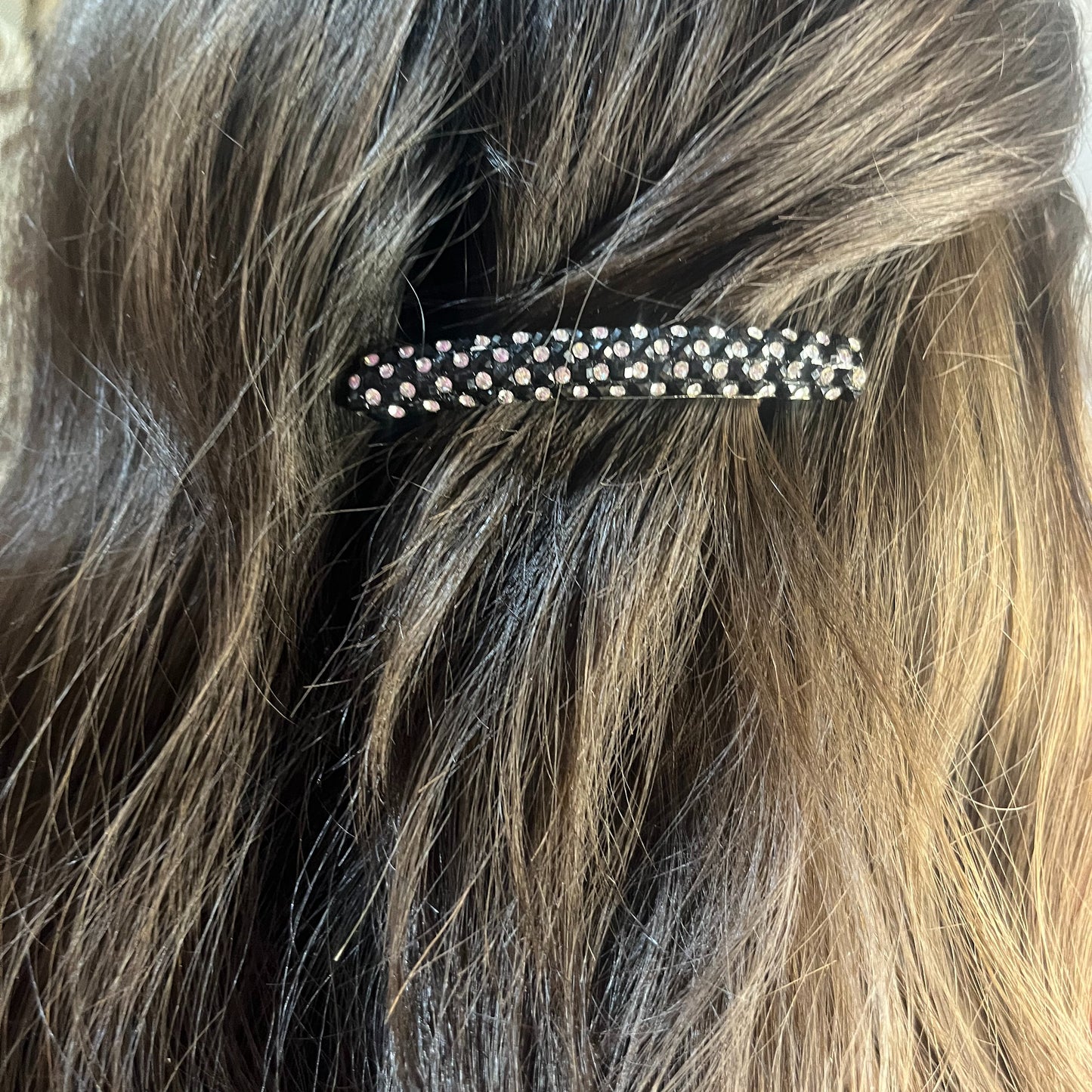Black And White Hair Claw Clips Elegant Love Design Hair Barrettes Ornament Large Hair Catch Clips