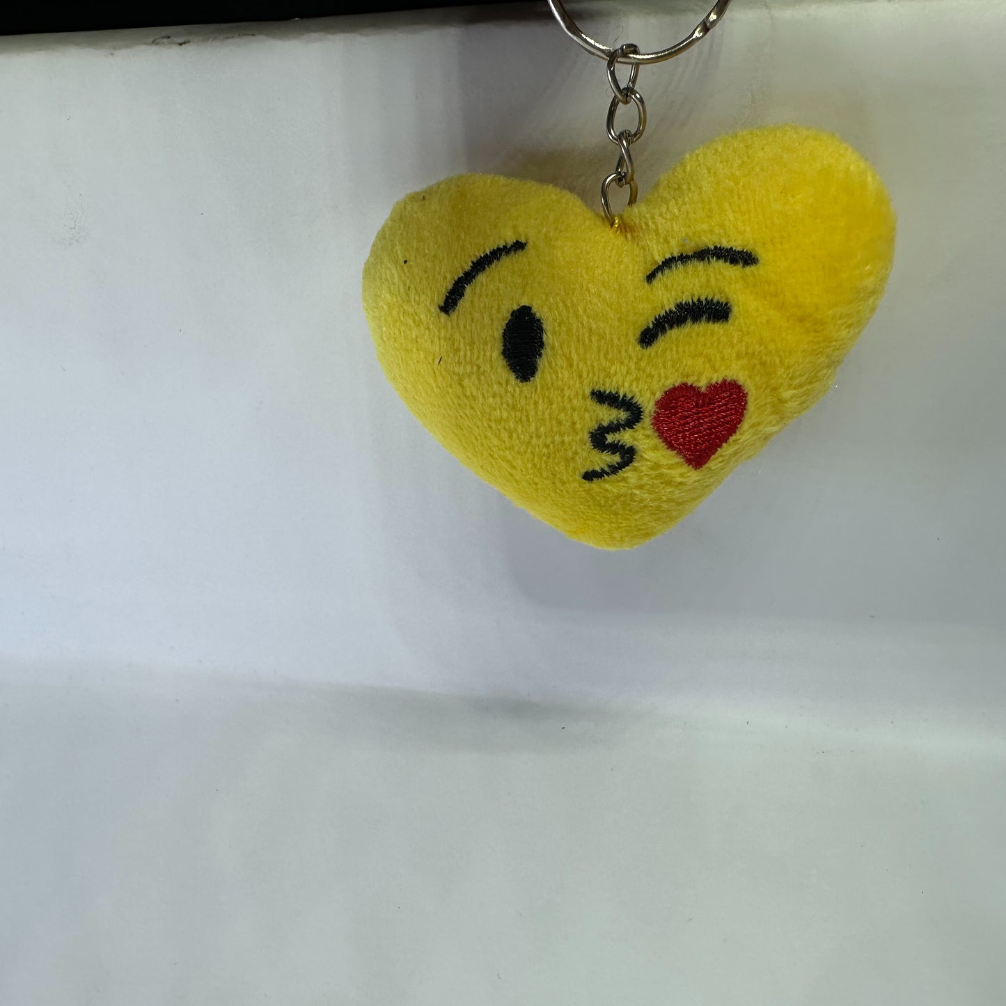 Cute Kissing Face fluffy keychain