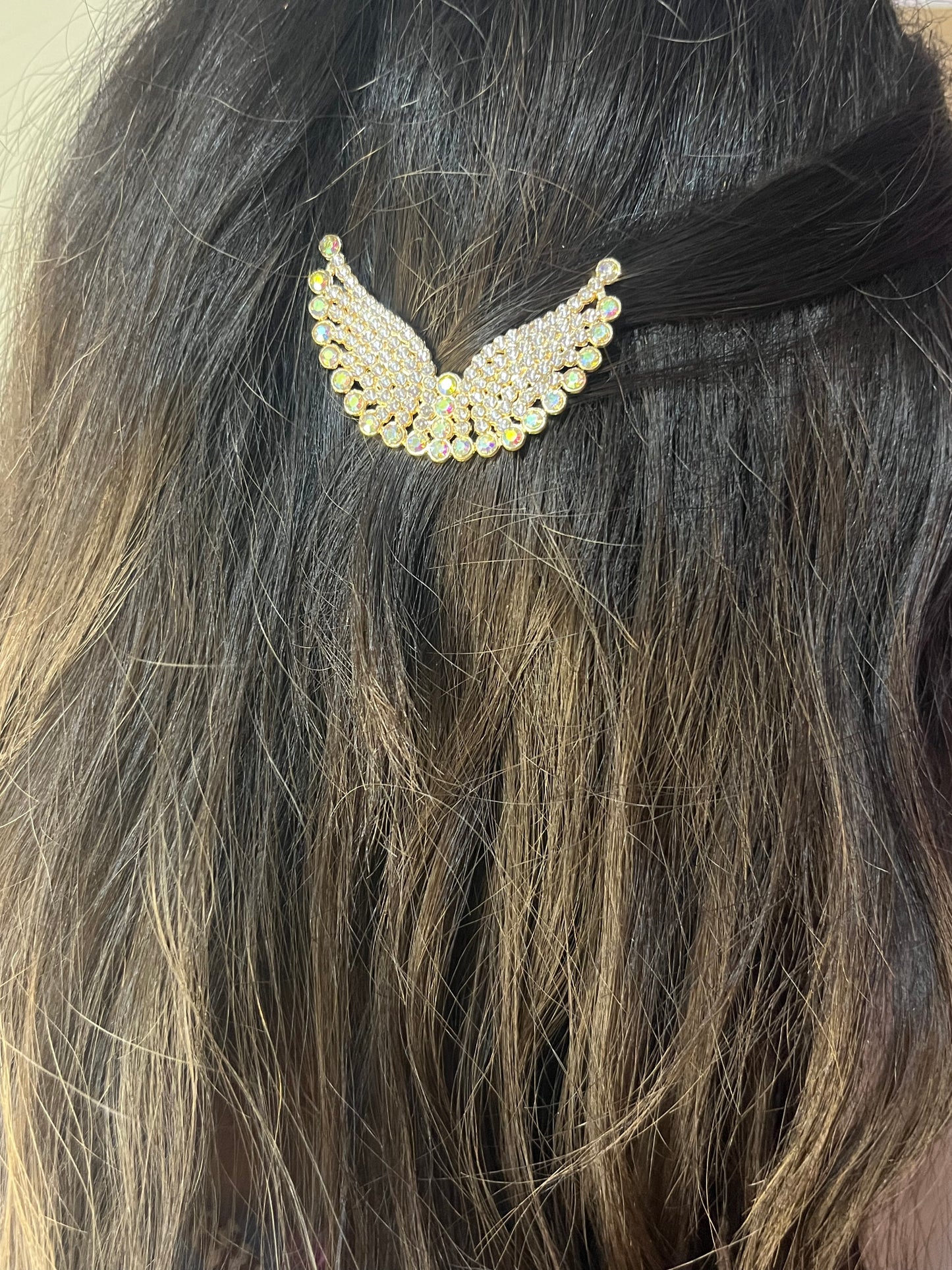 Elegant Crystal Pearl Angles Wings Hair Pins