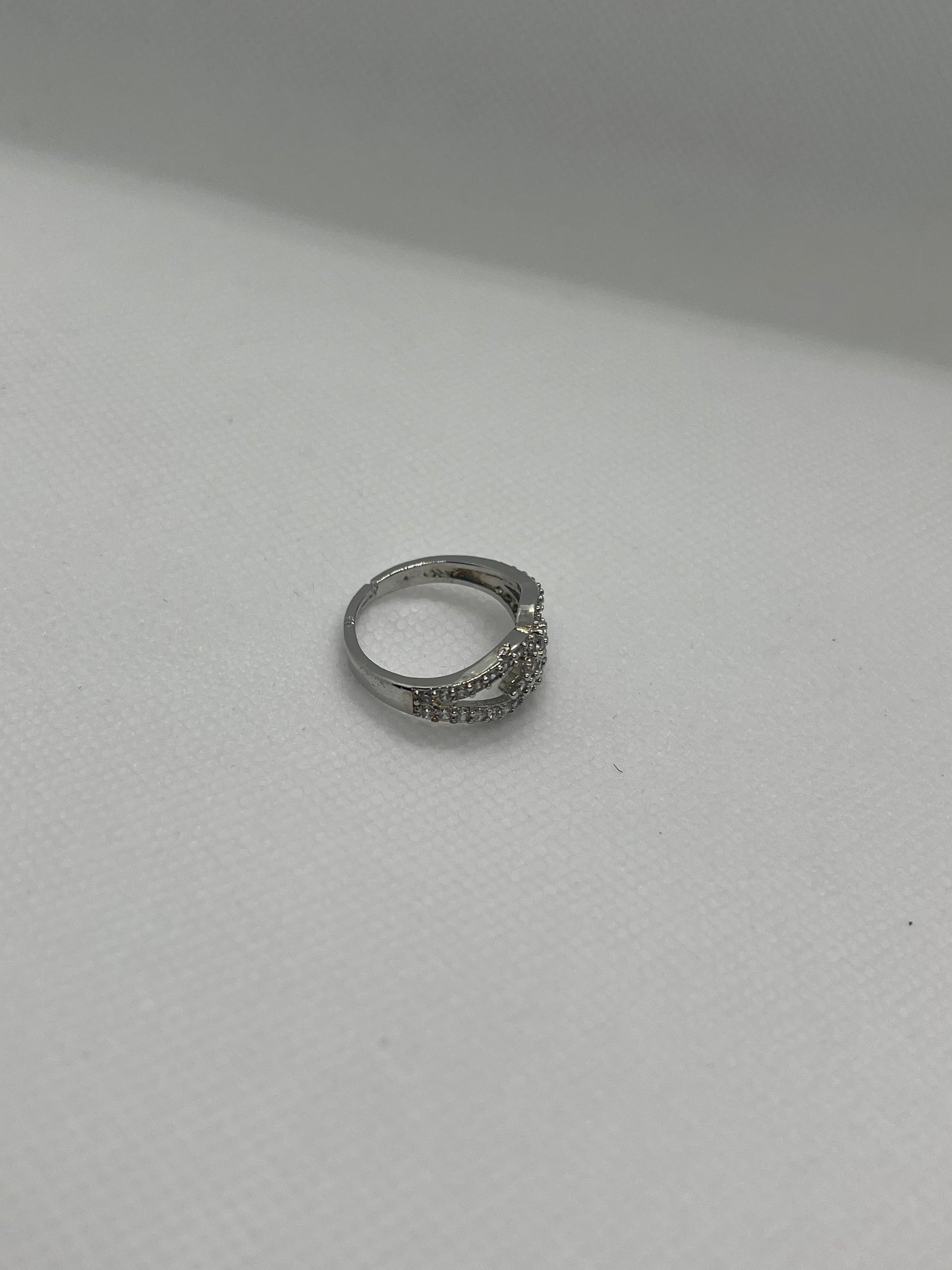 Flower On Vine Silver Ring