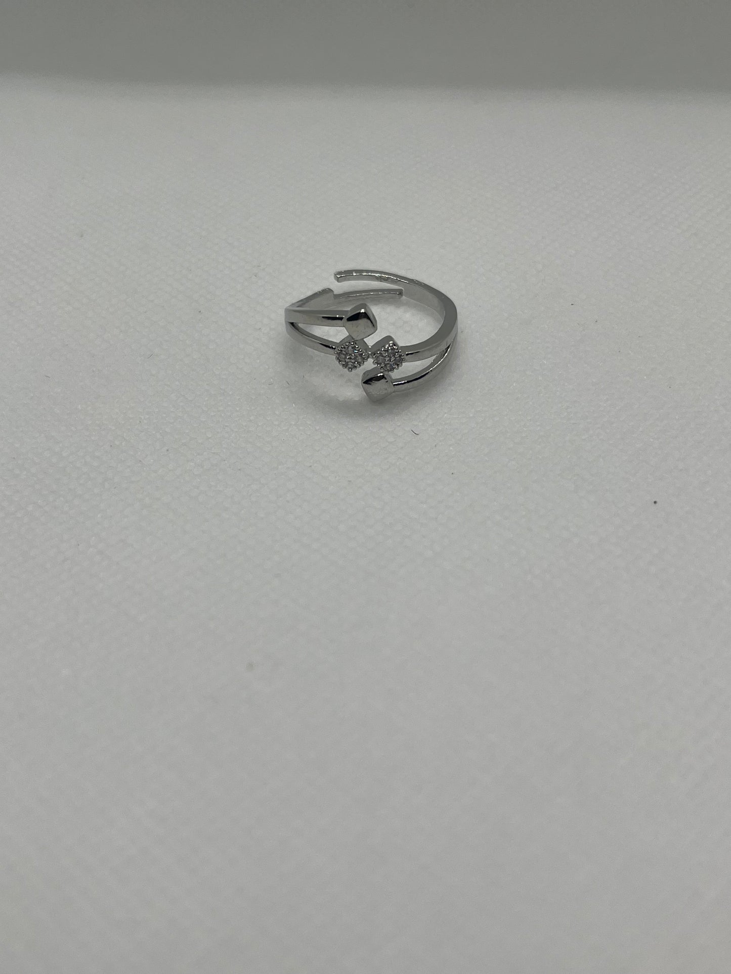 Blossom Emerald Silver Ring