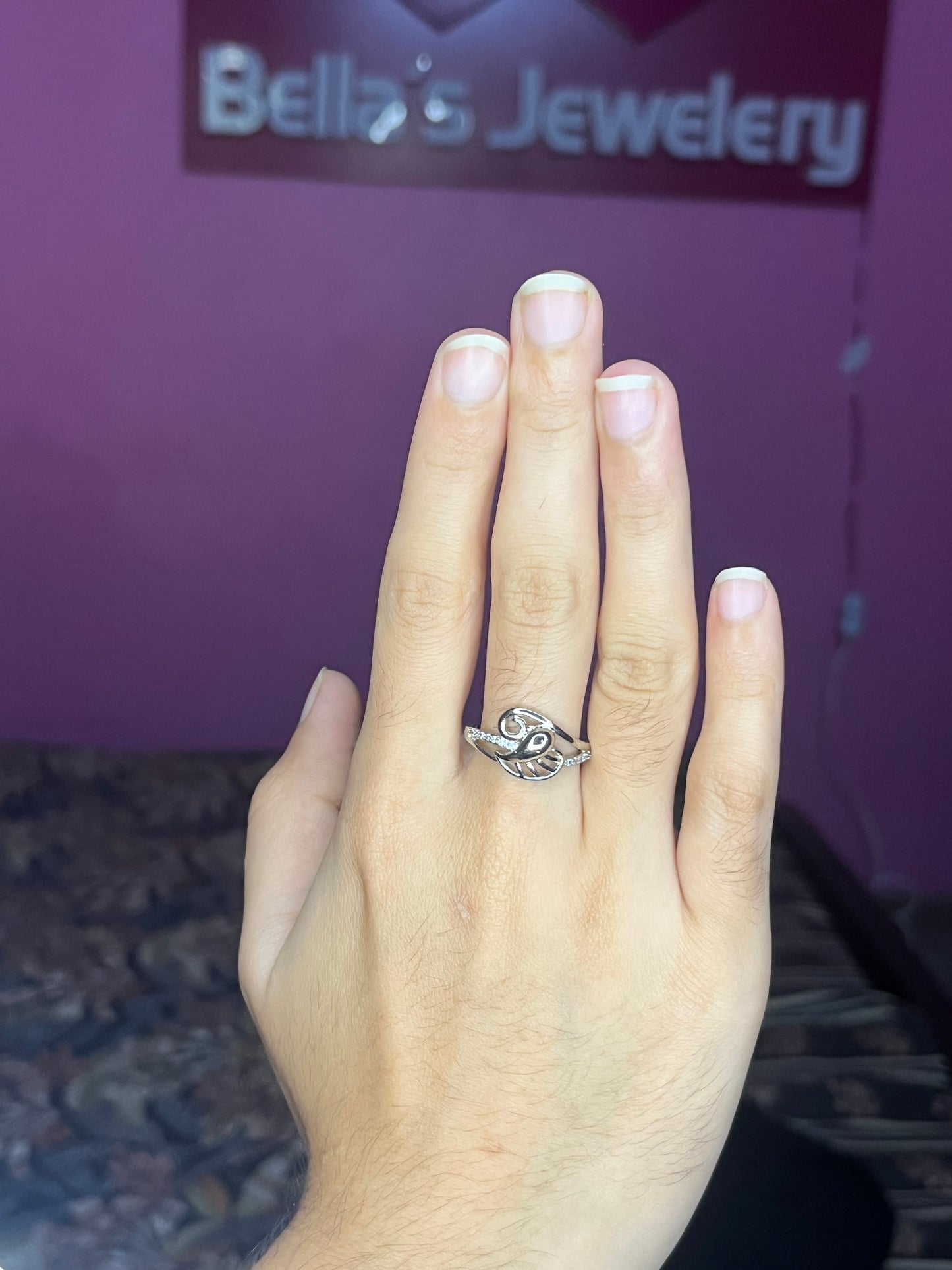 Lustrous Light Silver Ring