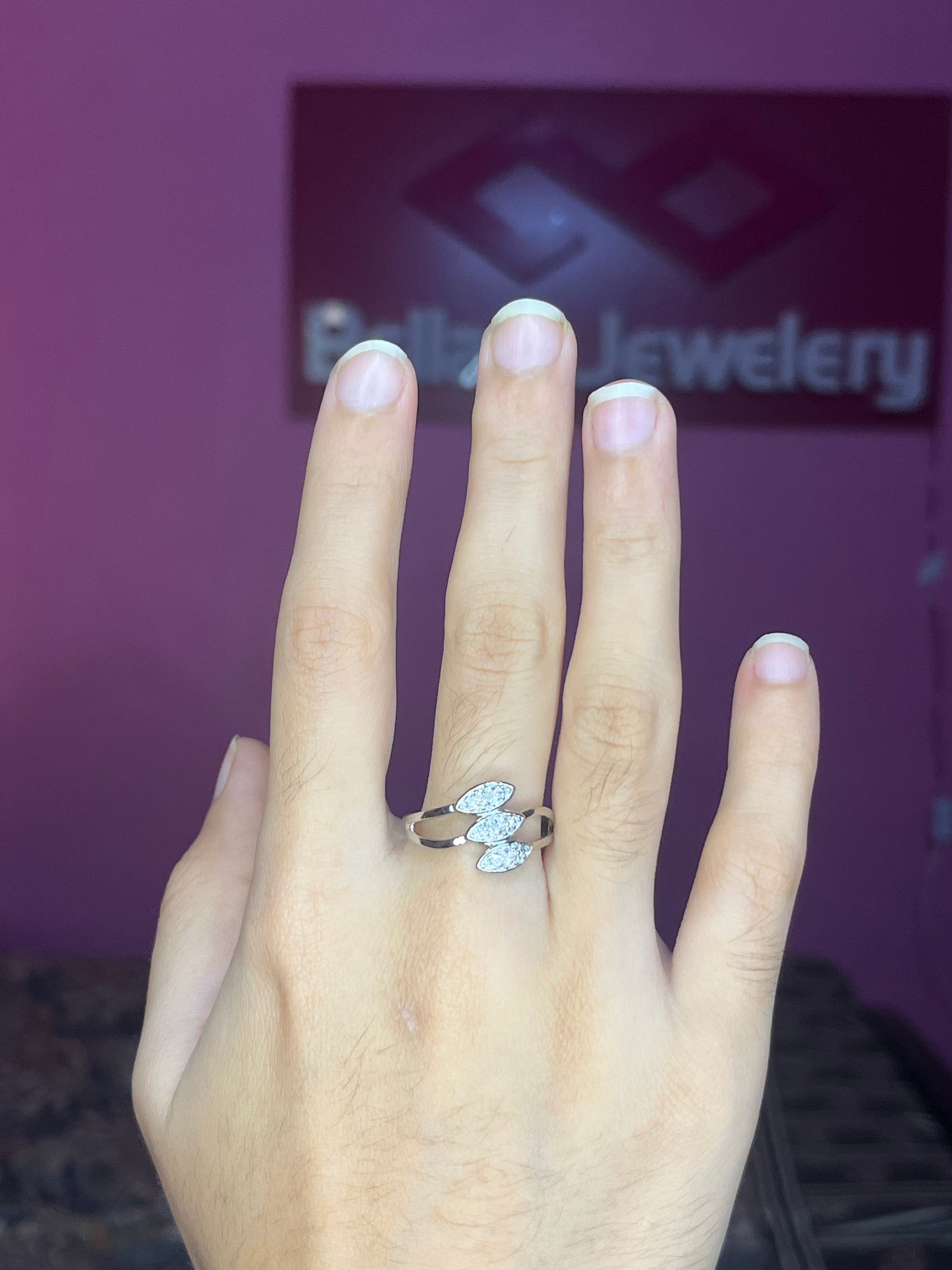 Glinted Galaxy Silver Ring