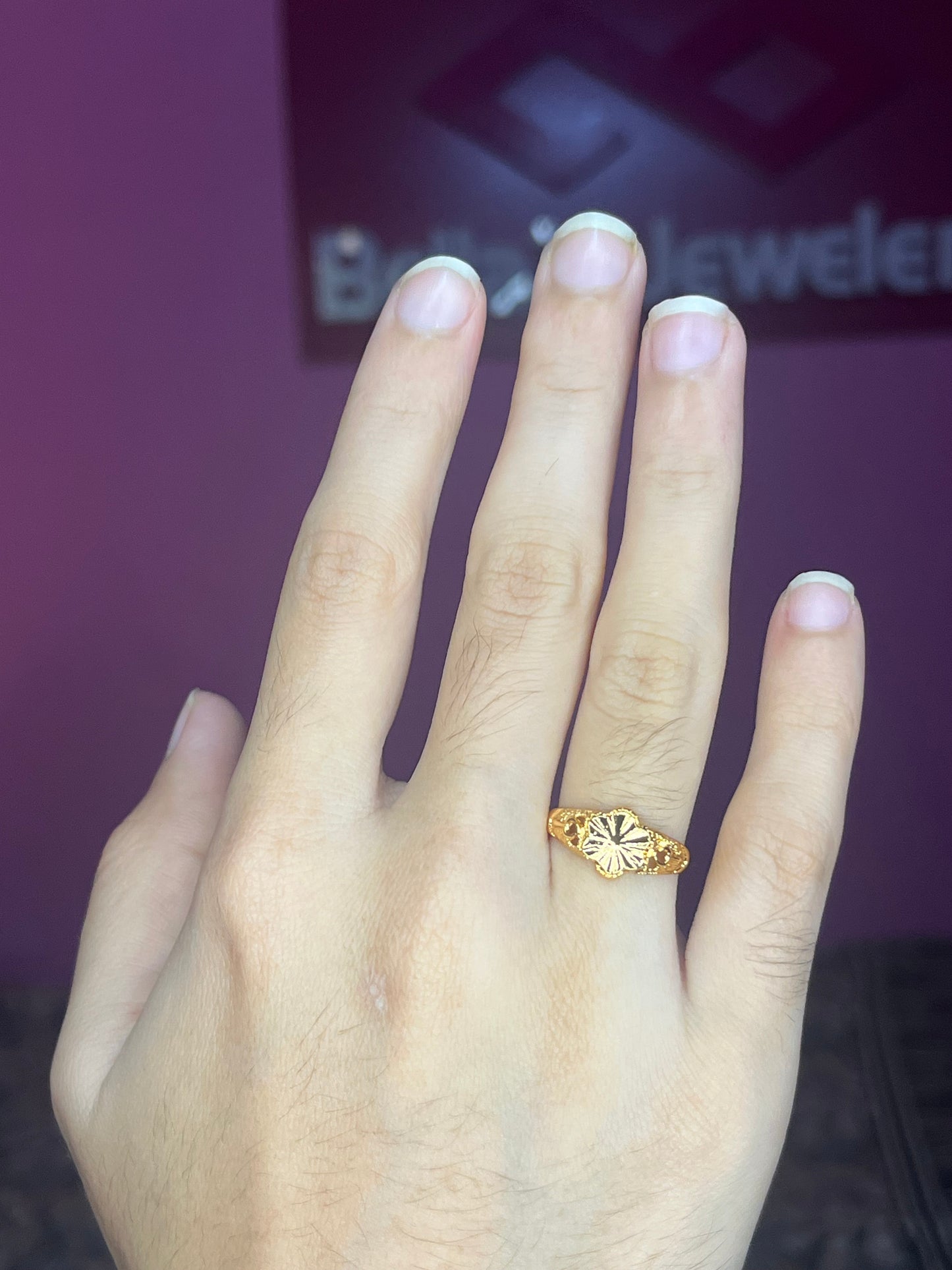 Flower Style Ladies Rings
