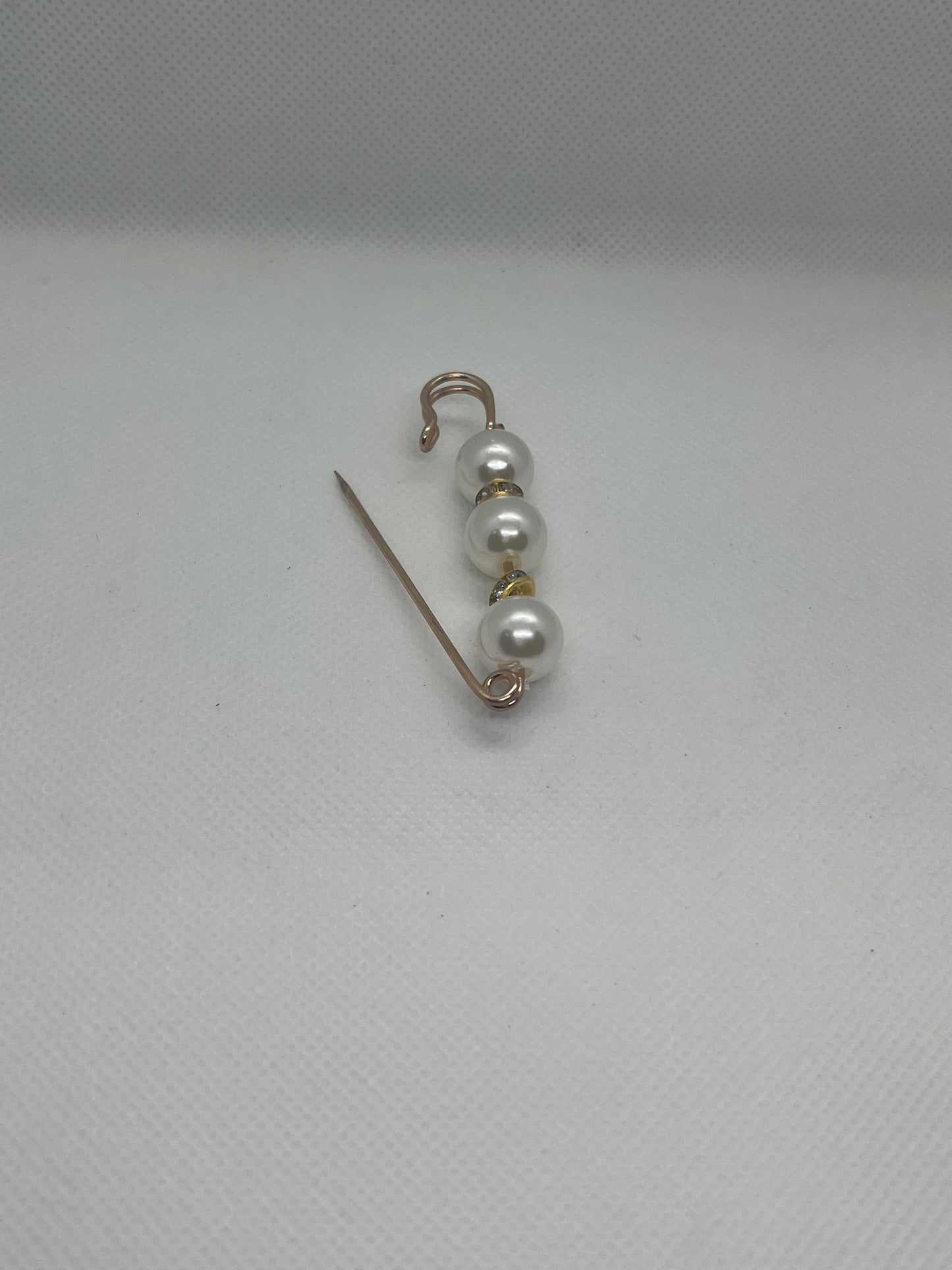 White Stone Brooch