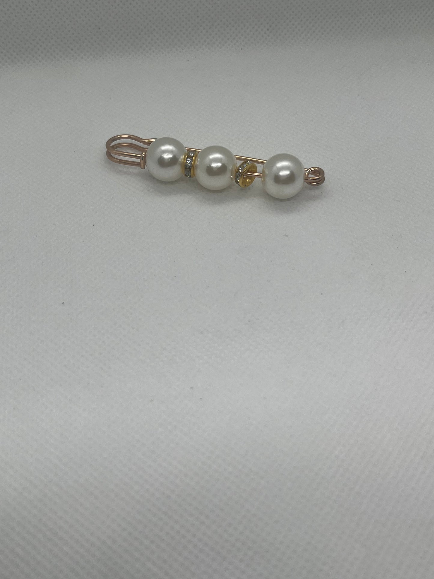 White Stone Brooch