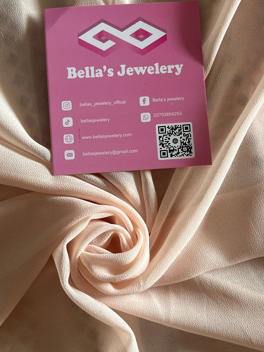 Georgette Chiffon -Light Peach