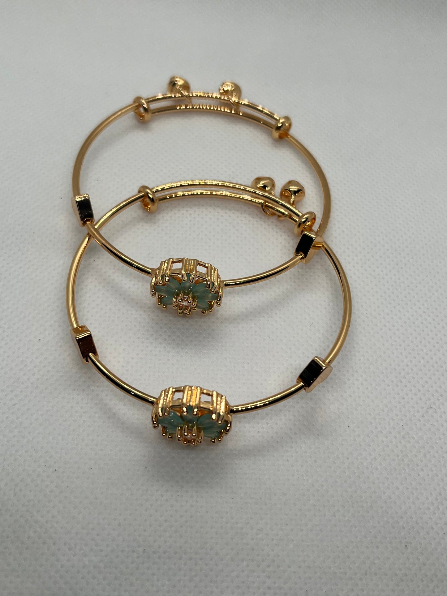Golden Bangles Set Of Two