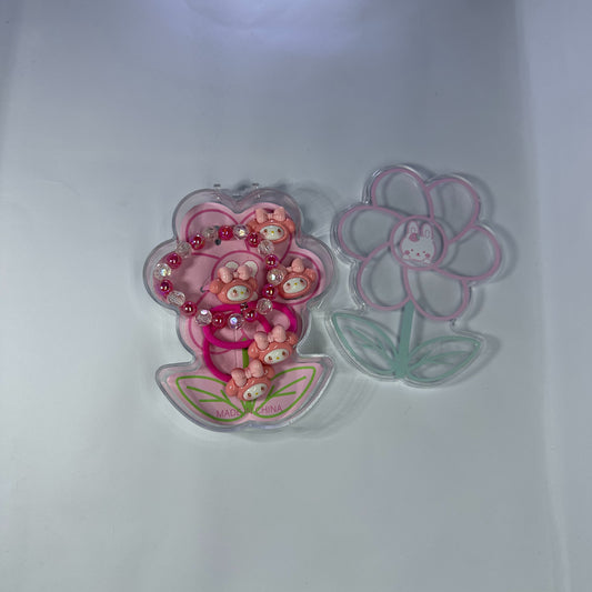 Pack of 4 hairpins, bracelet, ring, hair bands