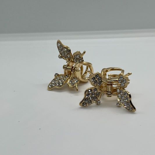 Set Butterfly Shaped Mini Hair Claw Pair of Two