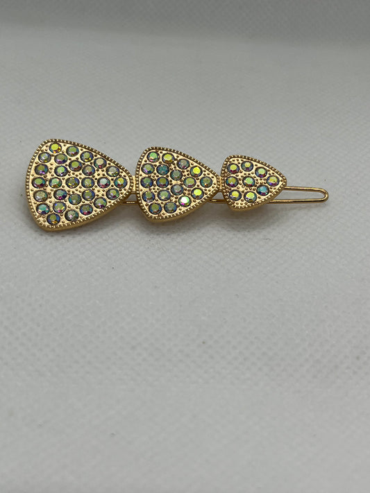 Shiny Rhinestone Metal Hair Clip For Women