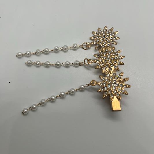 Sparkling Flowers with flat back pearls