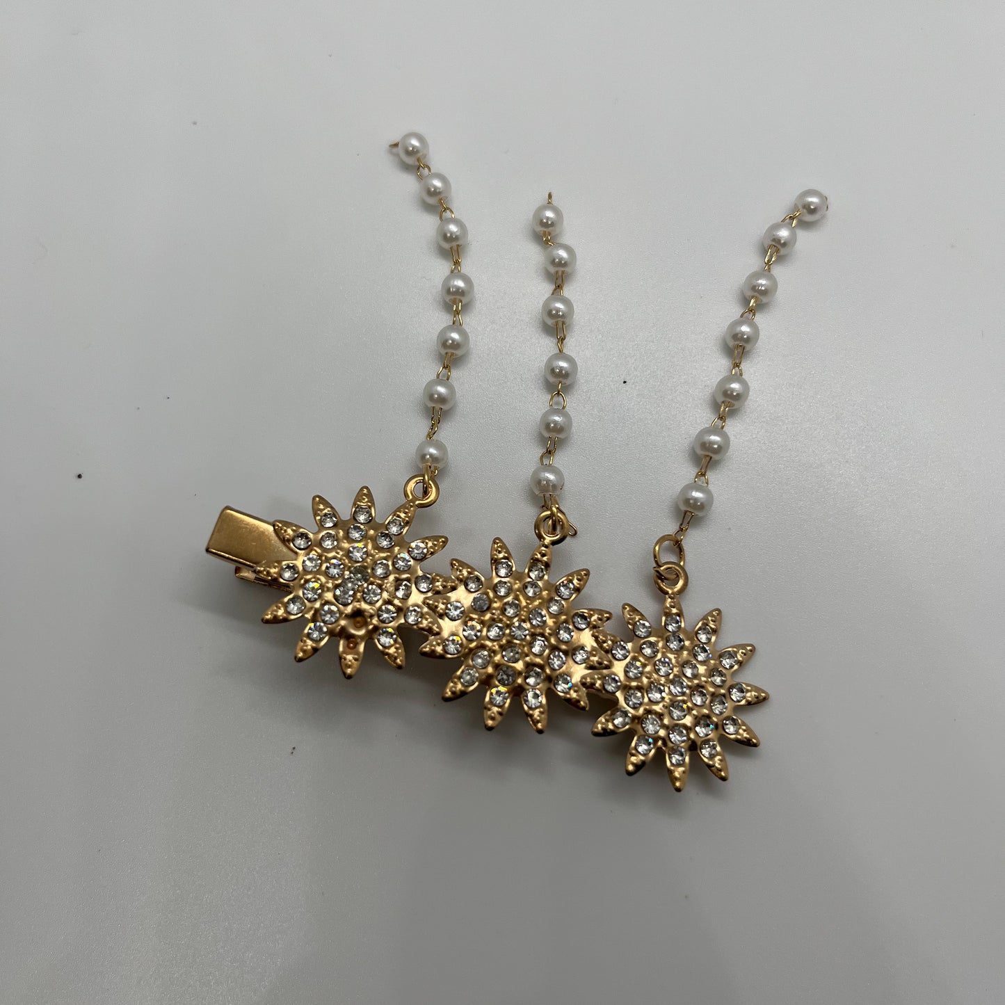 Sparkling Flowers with flat back pearls