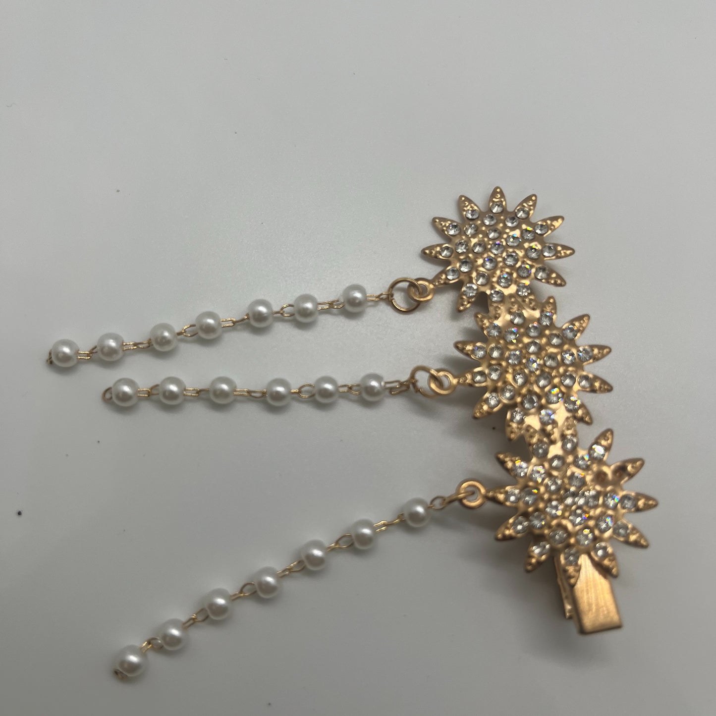 Sparkling Flowers with flat back pearls