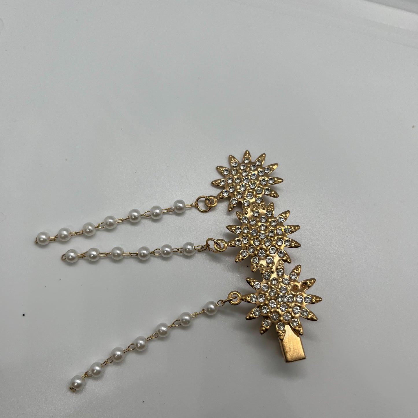 Sparkling Flowers with flat back pearls