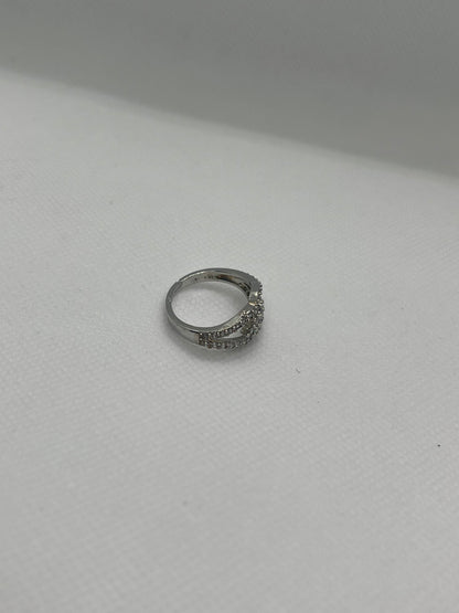 Flower On Vine Silver Ring