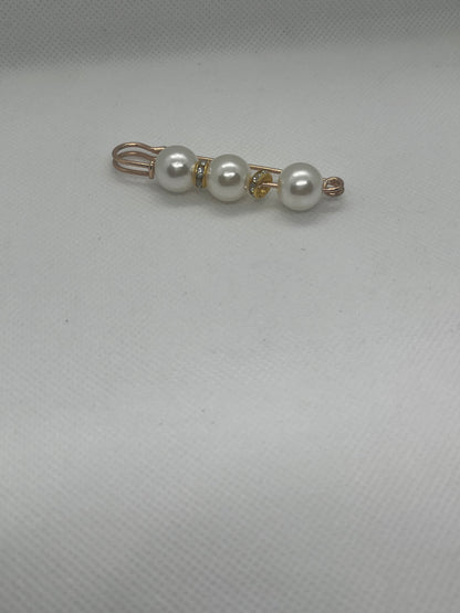 White Stone Brooch