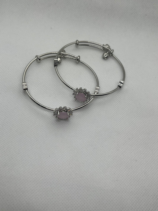Silver Bangles Set Of Two