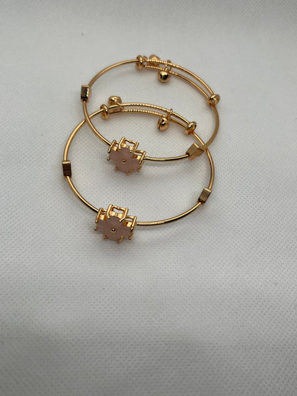 Golden Bangles Set Of Two