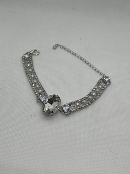 Silver diamond Bracelet