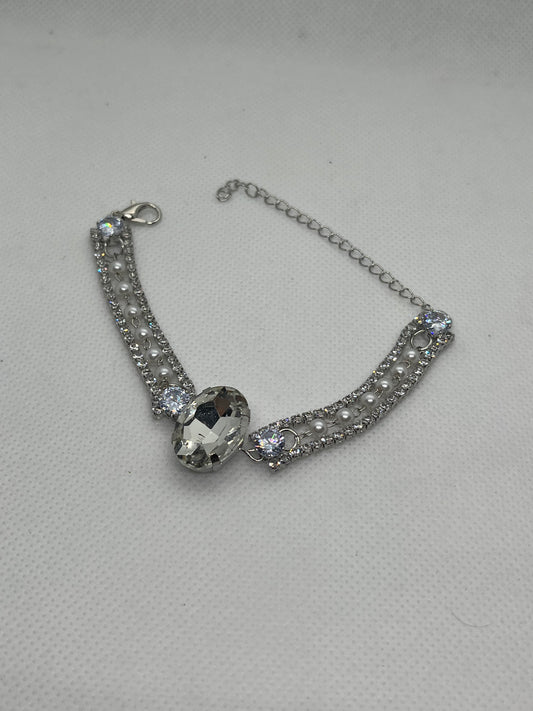 Silver diamond Bracelet