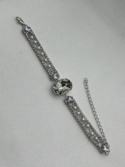 Silver diamond Bracelet