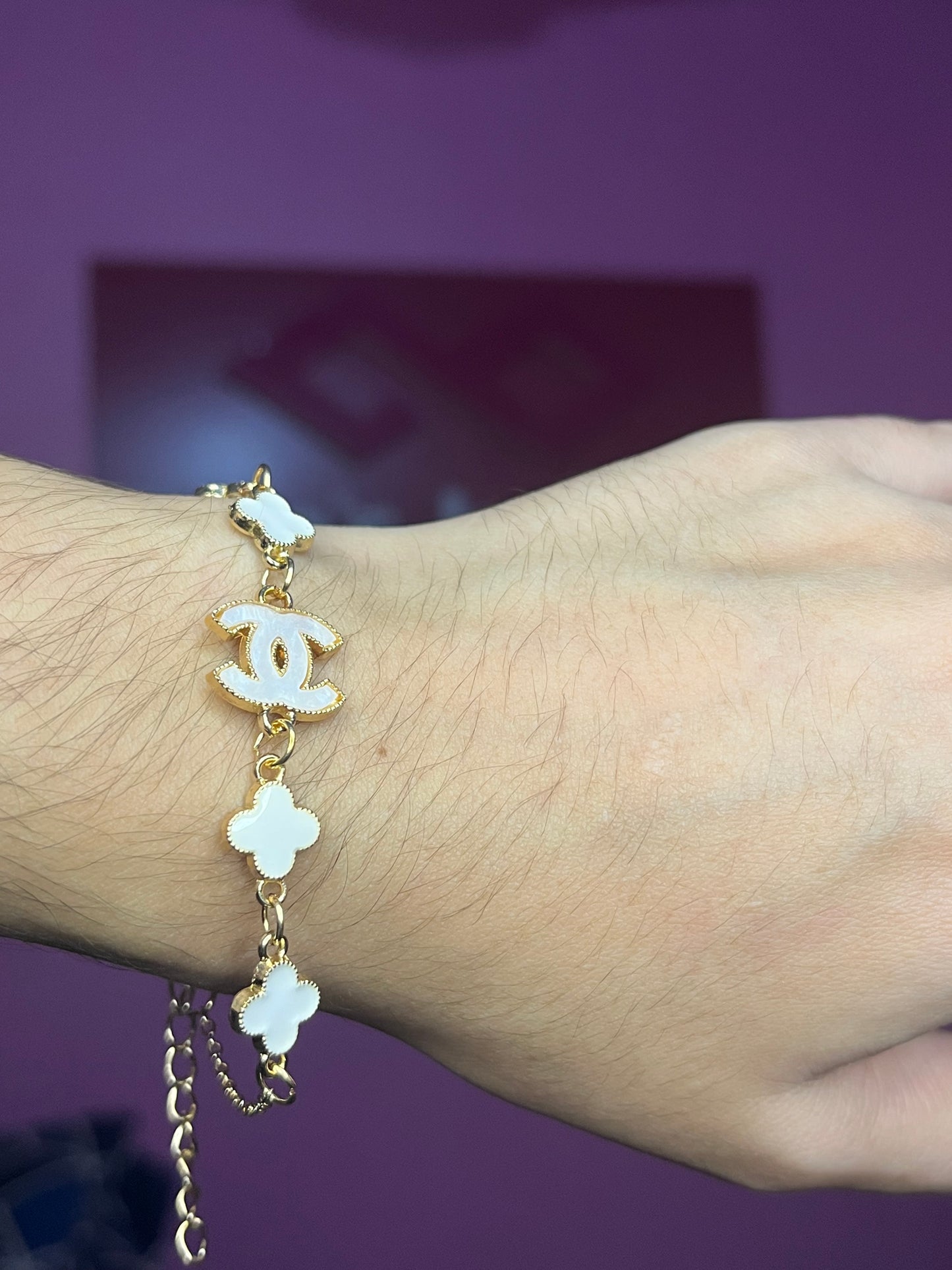 White Clover Bracelet