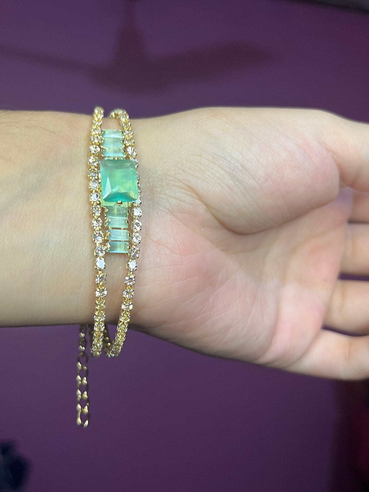 Aesthetic Green Bracelet