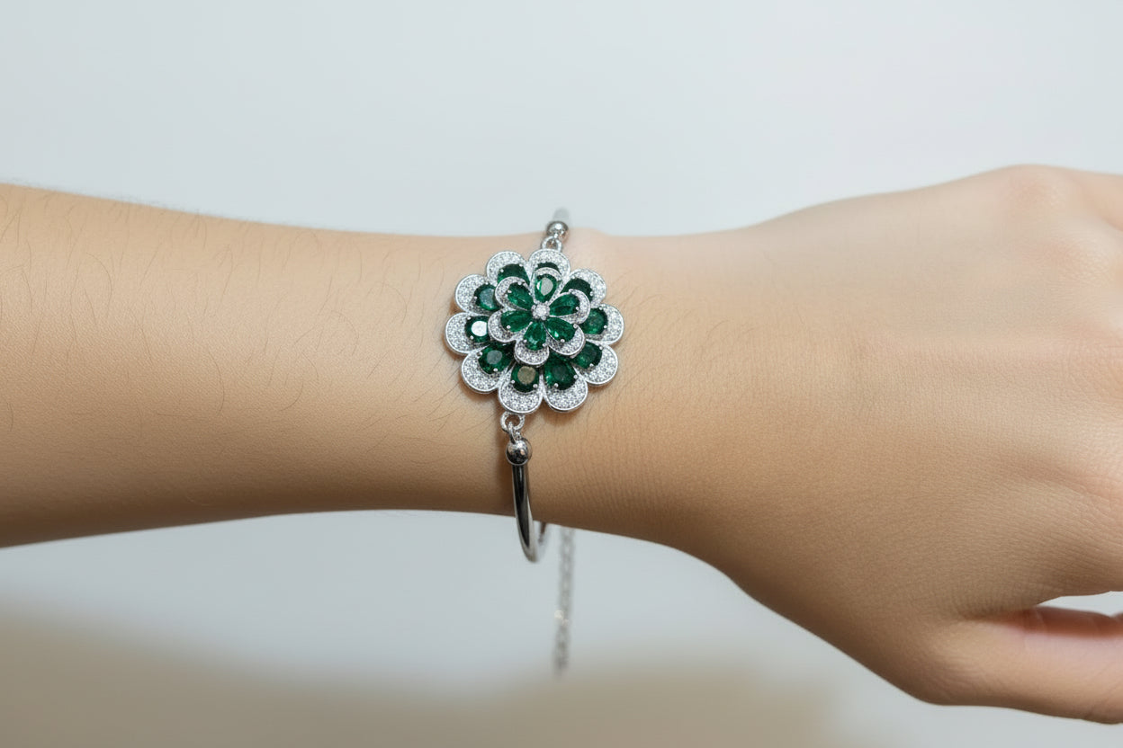 Green Hand Bracelet
