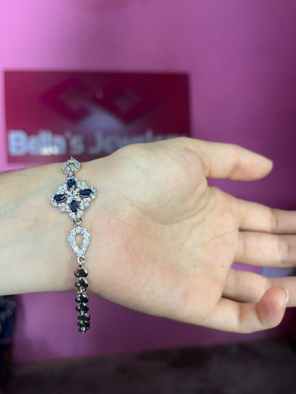 Blue  Diamond Stone Bracelet
