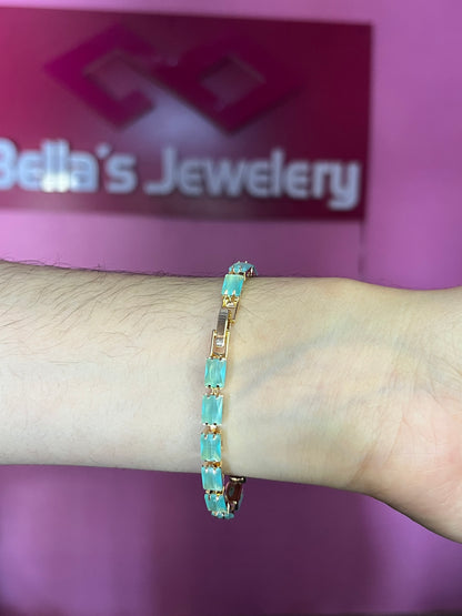 Wondrous Green Ovals Bracelet