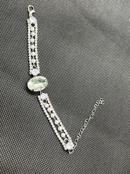 Silver diamond Bracelet