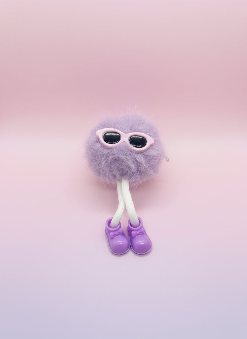Fuzzy Trendsetter Keychain