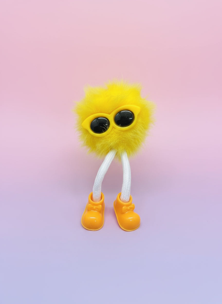 Fuzzy Trendsetter Keychain