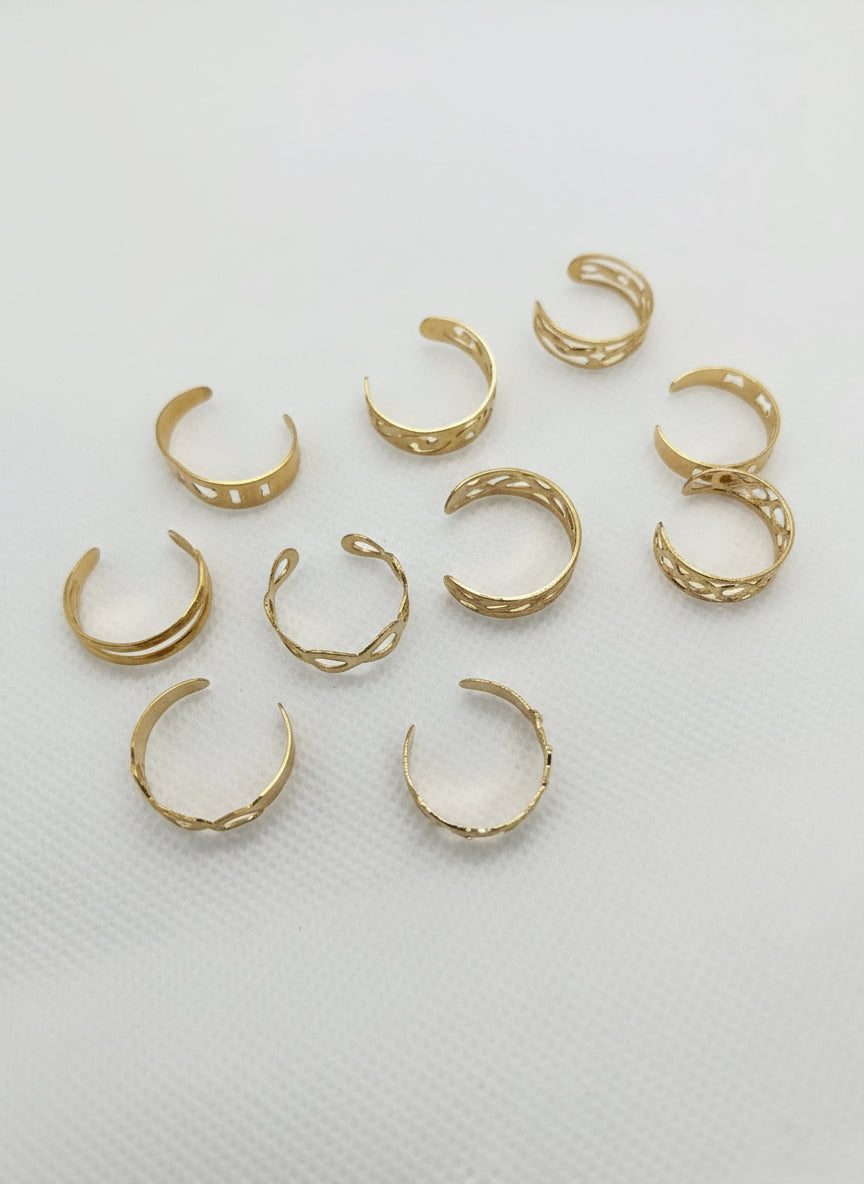 Adjustable Toe Rings