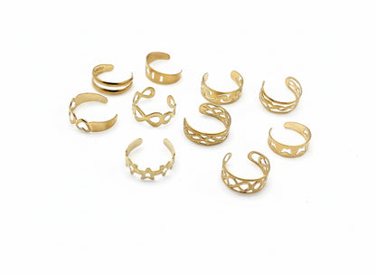Adjustable Toe Rings