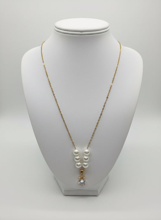 Celestial Pearl Drop Necklace
