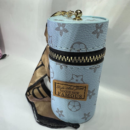 Louis Vuitton (LV) small leather bag key chain for jewelery