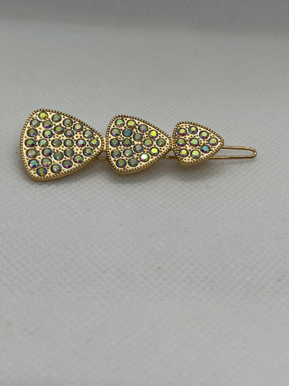 Shiny Rhinestone Metal Hair Clip For Women