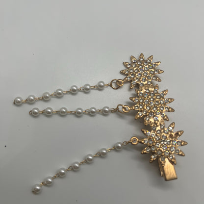 Sparkling Flowers with flat back pearls