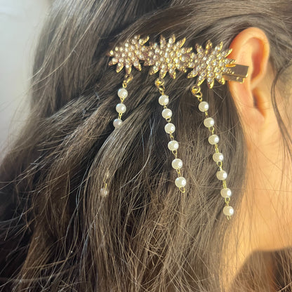 Sparkling Flowers with flat back pearls